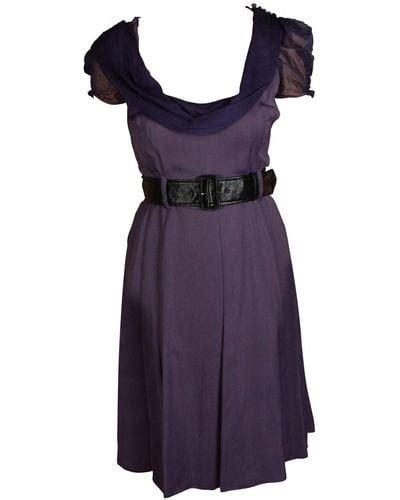 purple prada dress|Prada Pre.